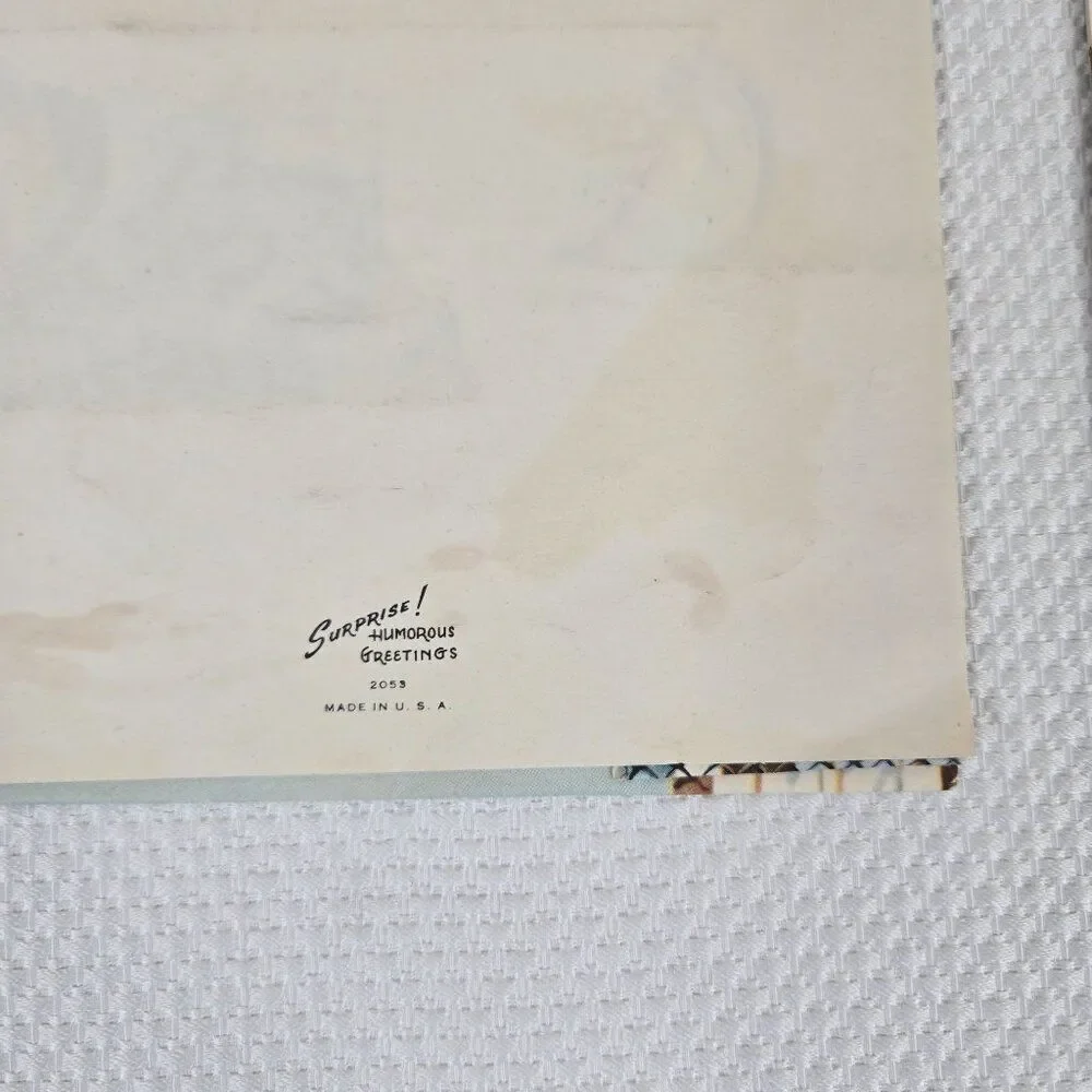 Vintage 40s Surprise Humorous Greetings Pop-Up Cards Lot Of 3